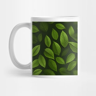 Green Leaves Pattern 7 Mug